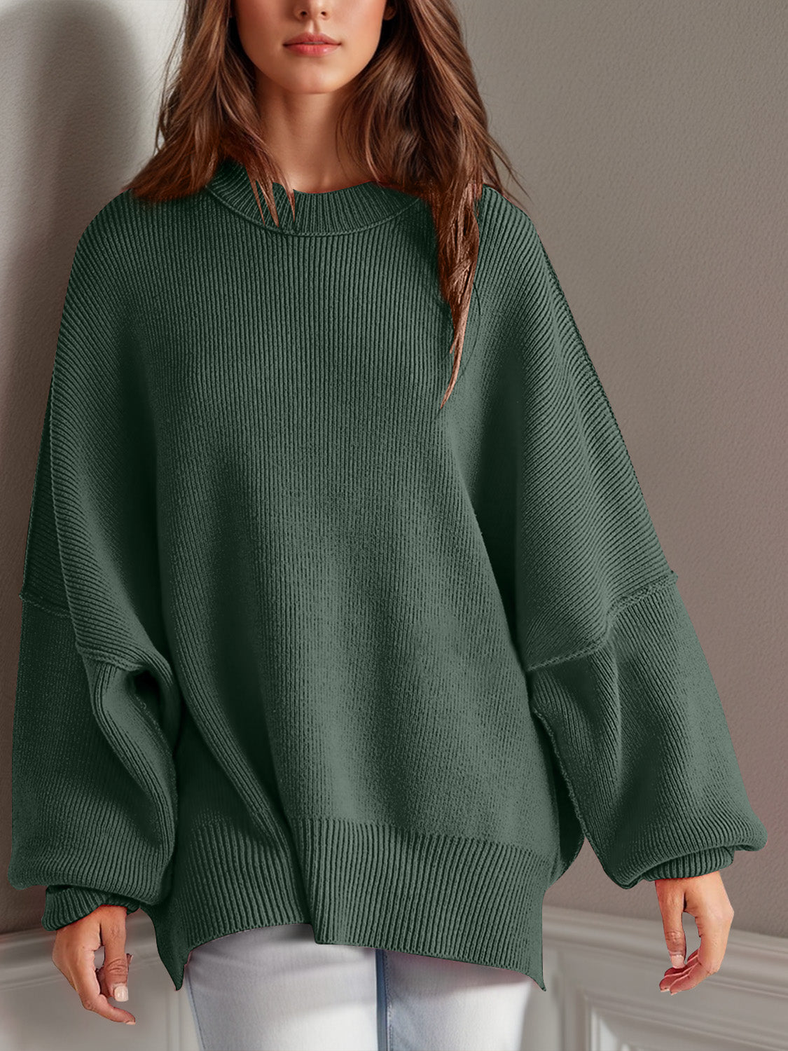 Feels Like Home Side Slit Sweater