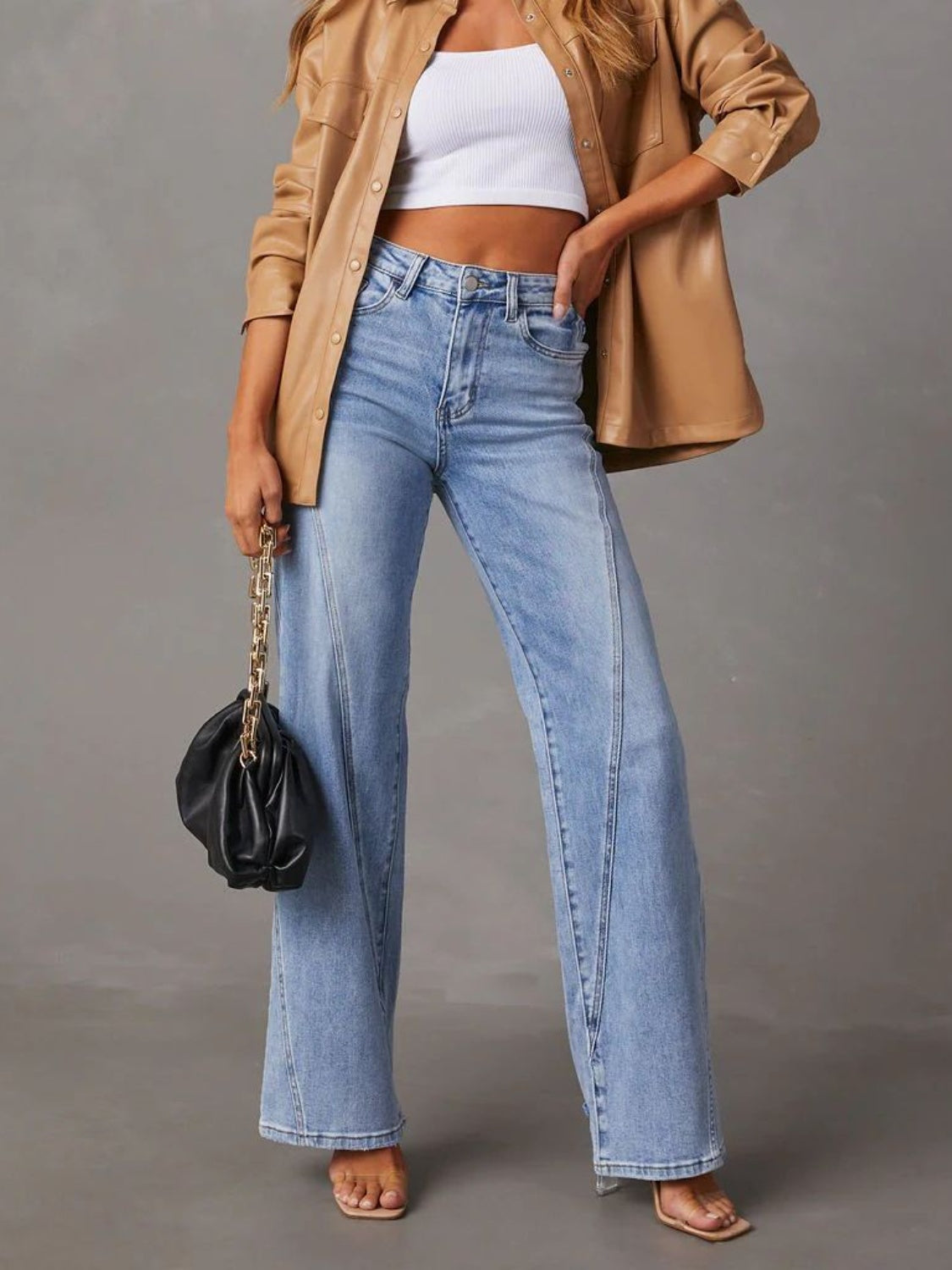 Step it UP High Waist Straight Jeans