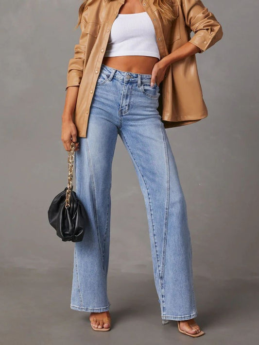 Step it UP High Waist Straight Jeans
