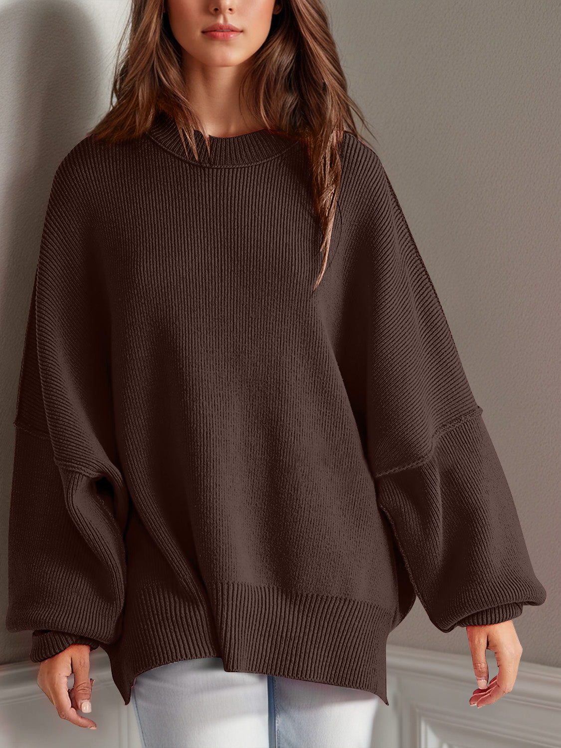 Feels Like Home Side Slit Sweater