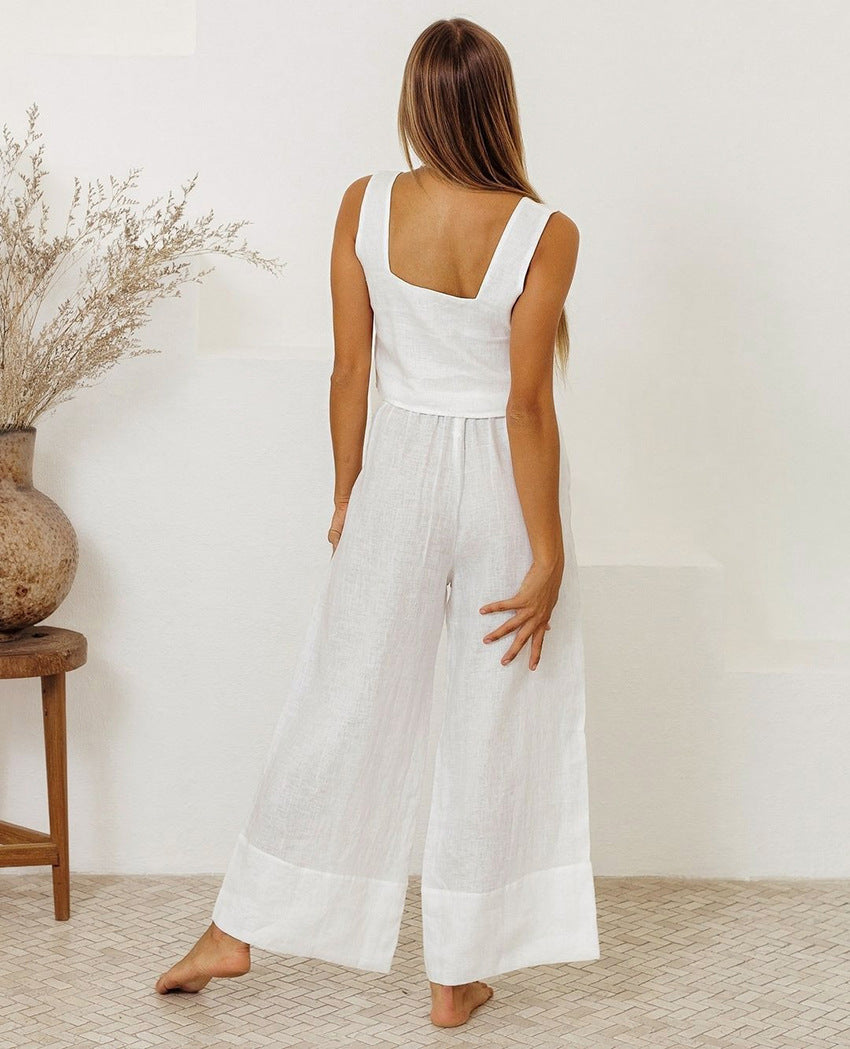 Aubree Two-Piece Tie Waste Pants Set