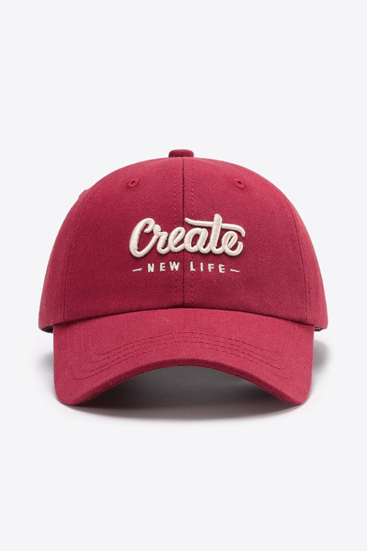 Let's CREATE Adjustable Baseball Hat