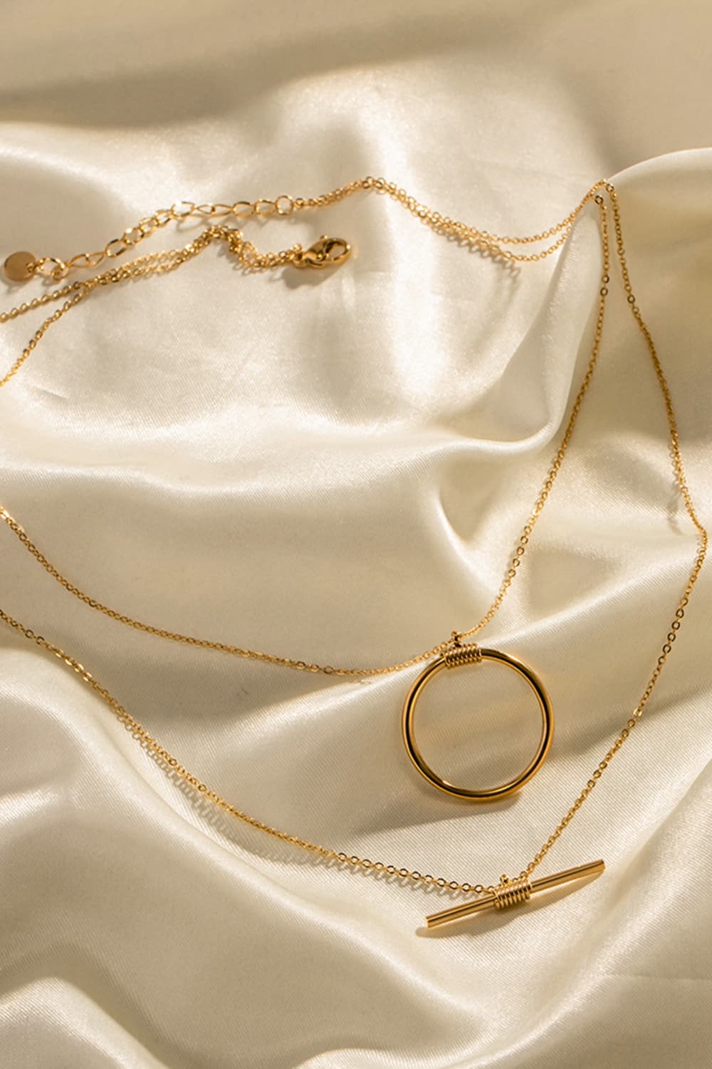 Luna Cascade Double-Layered Necklace