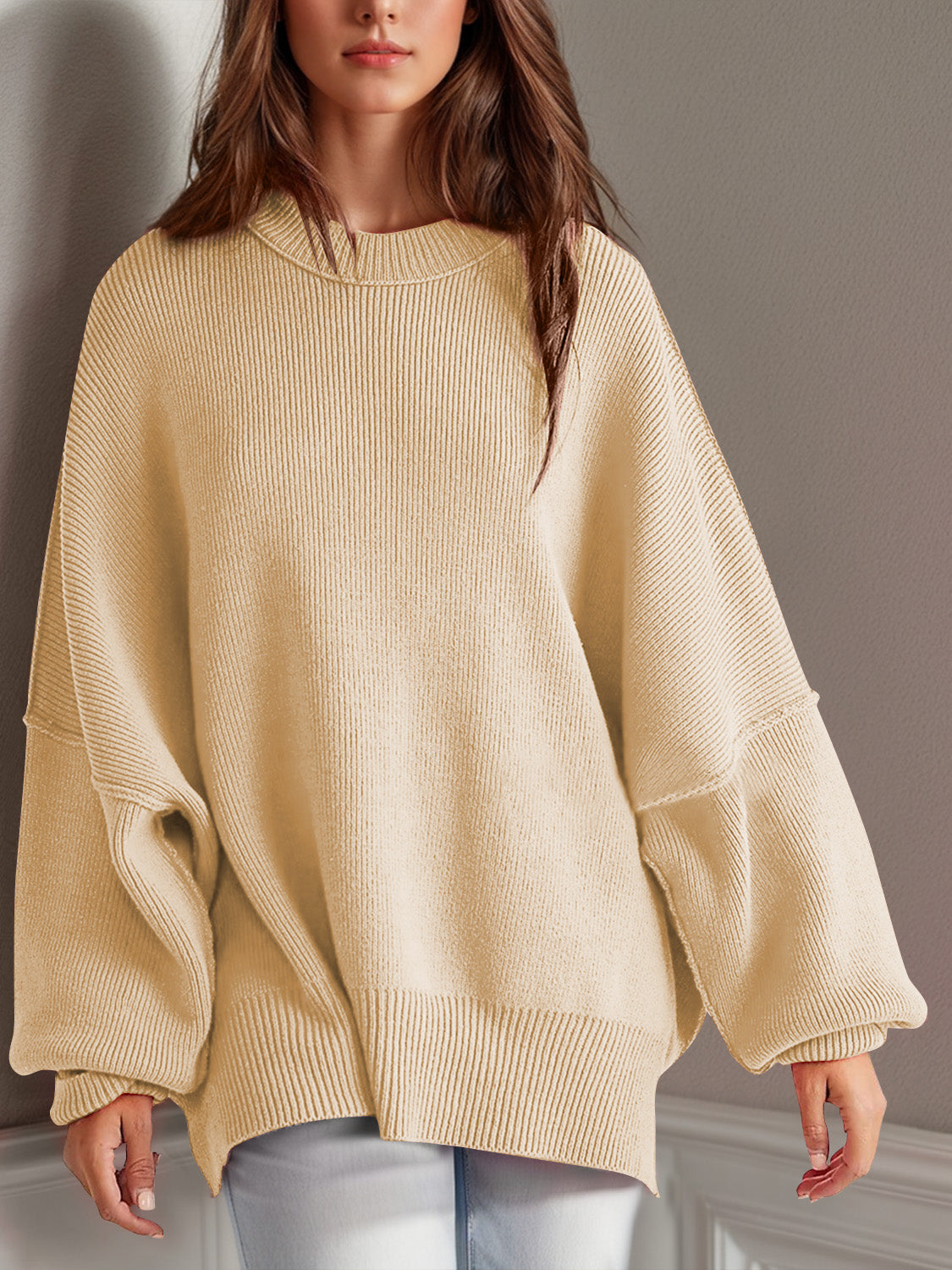Feels Like Home Side Slit Sweater