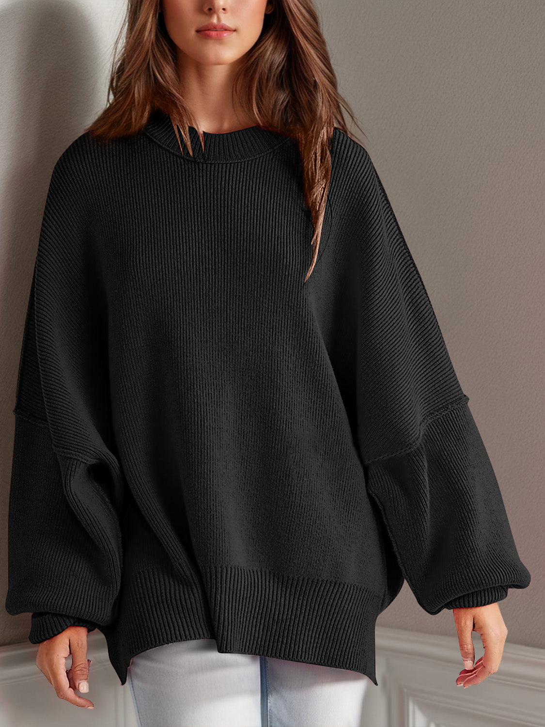 Feels Like Home Side Slit Sweater