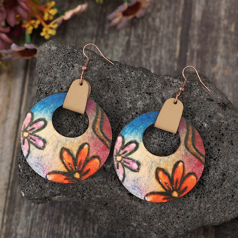 In My Element Wood Flower Earrings