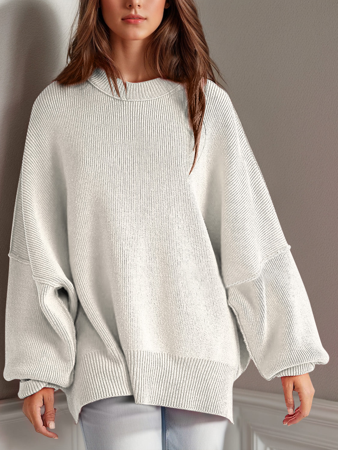 Feels Like Home Side Slit Sweater