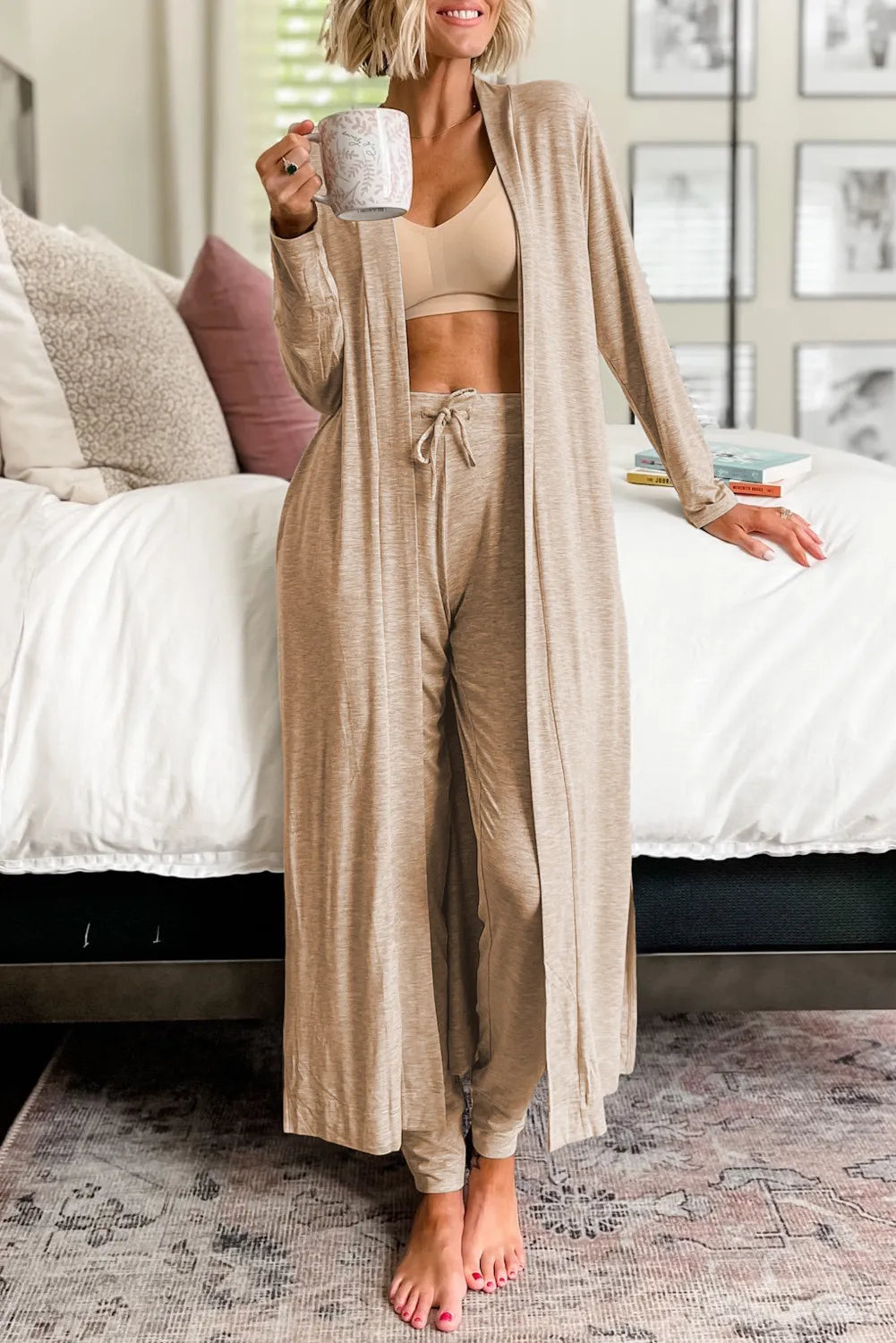 Blissful Cozy Cardigan and Pant Lounge Set