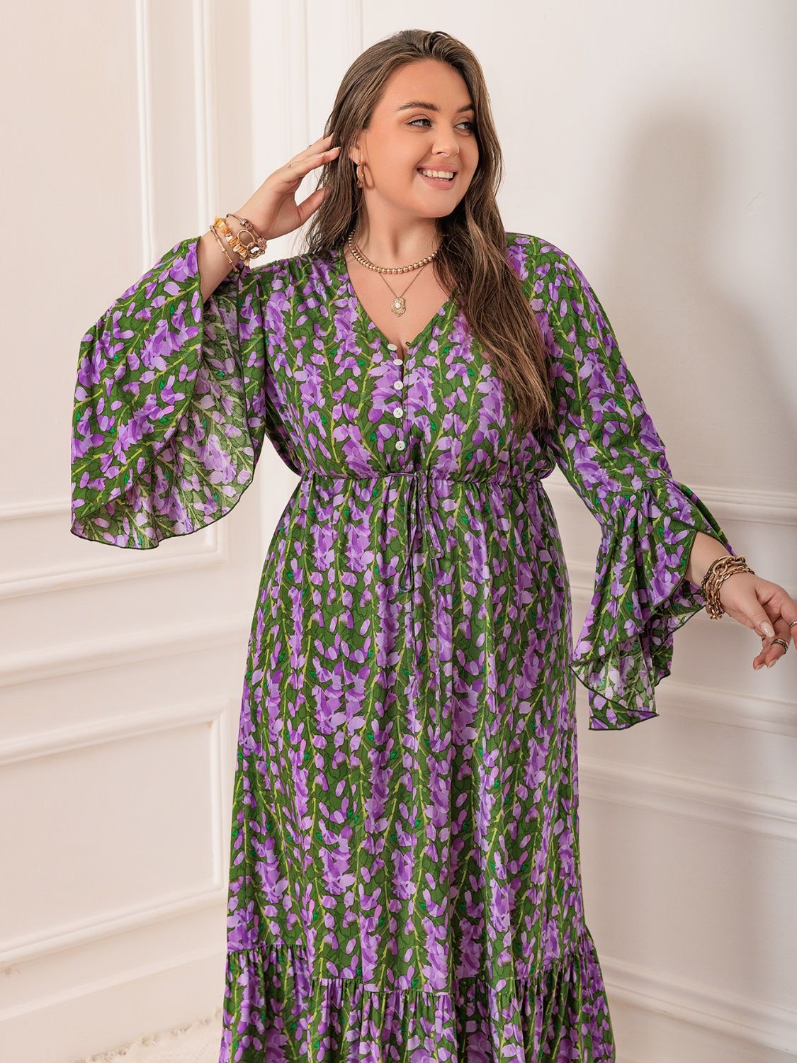 Celeste V-Neck Maxi Dress