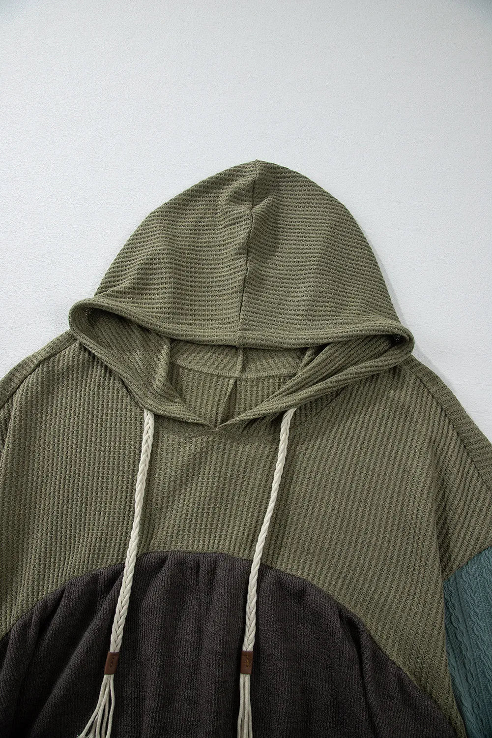 Talulah Waffle Knit Colorblock Vibe Hoodie