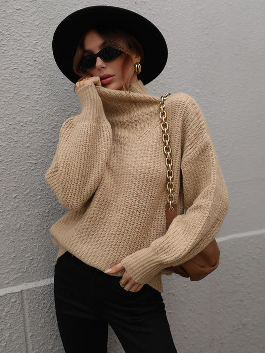 Shannon High Neck Balloon Sleeve Sweater