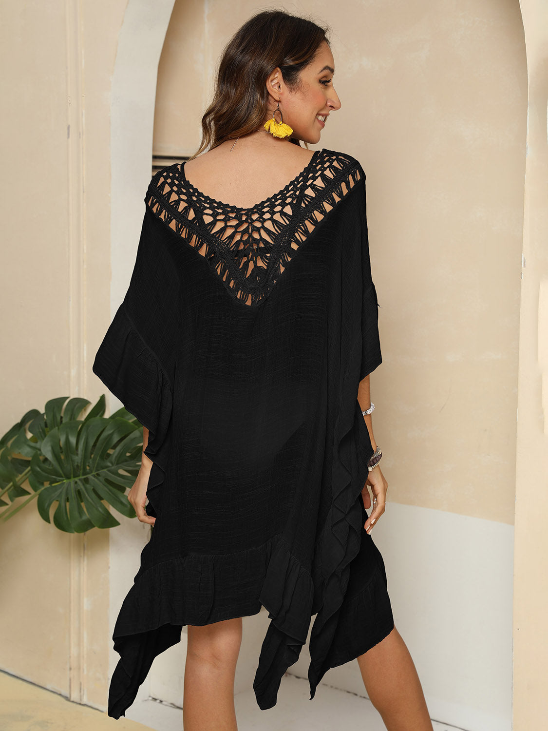 Ana Crochet Neck Cover-Up