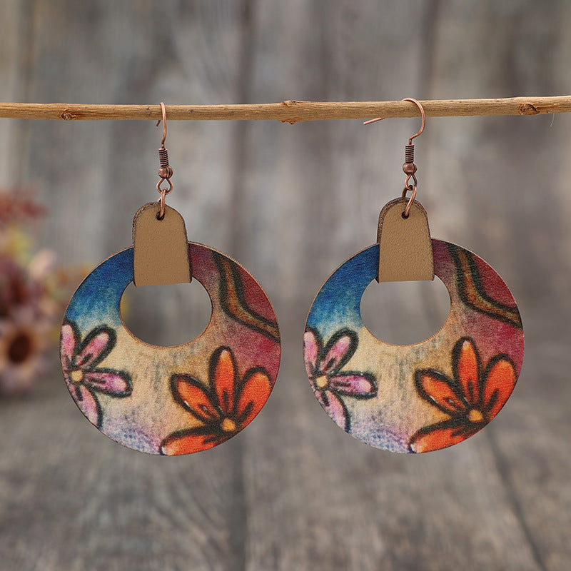 In My Element Wood Flower Earrings