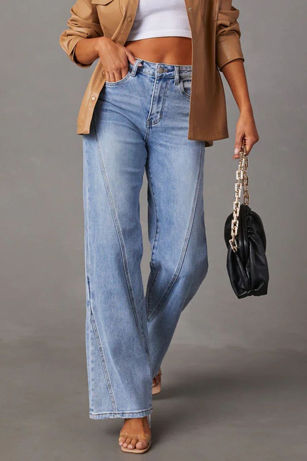 Step it UP High Waist Straight Jeans