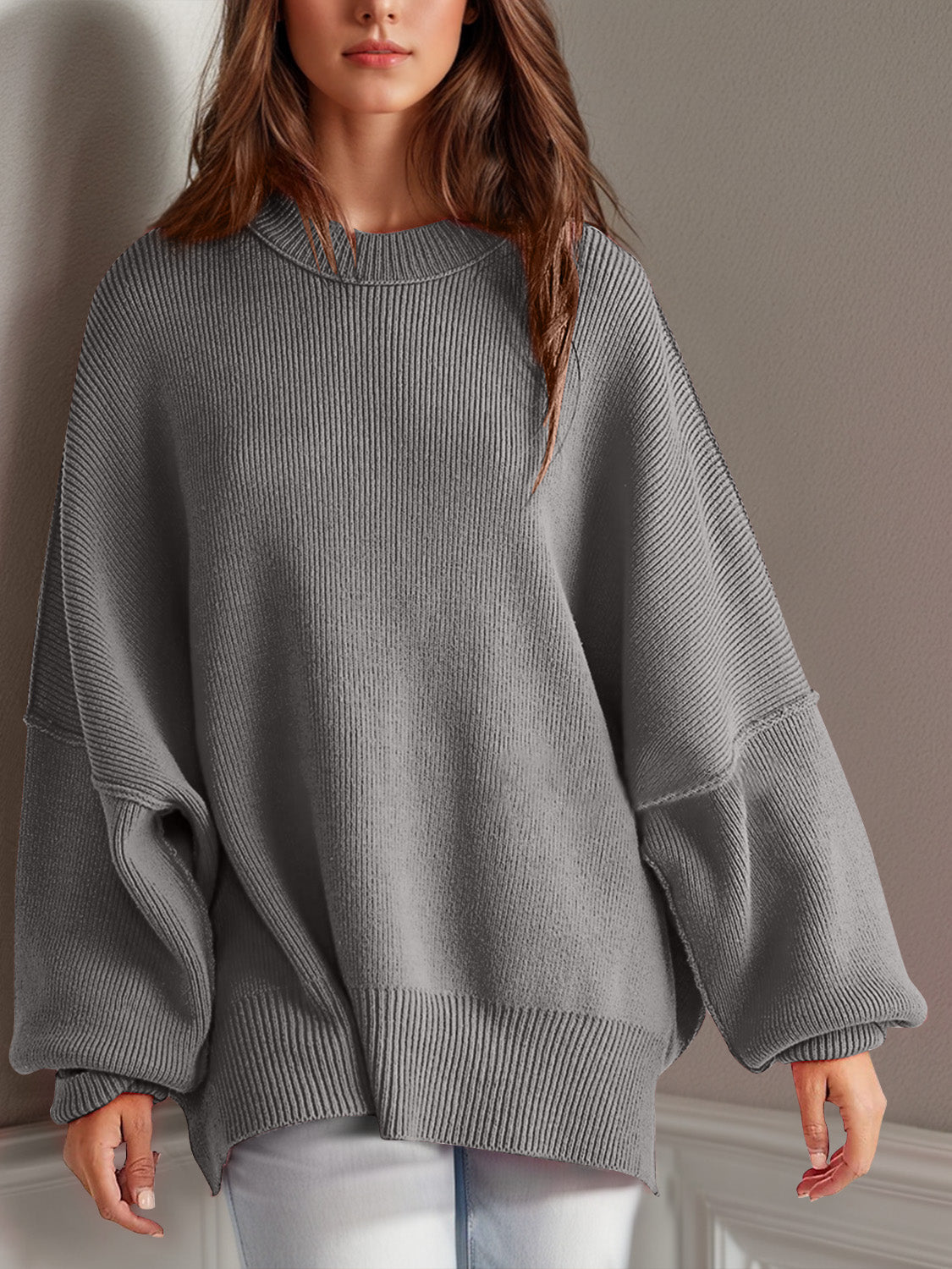 Feels Like Home Side Slit Sweater