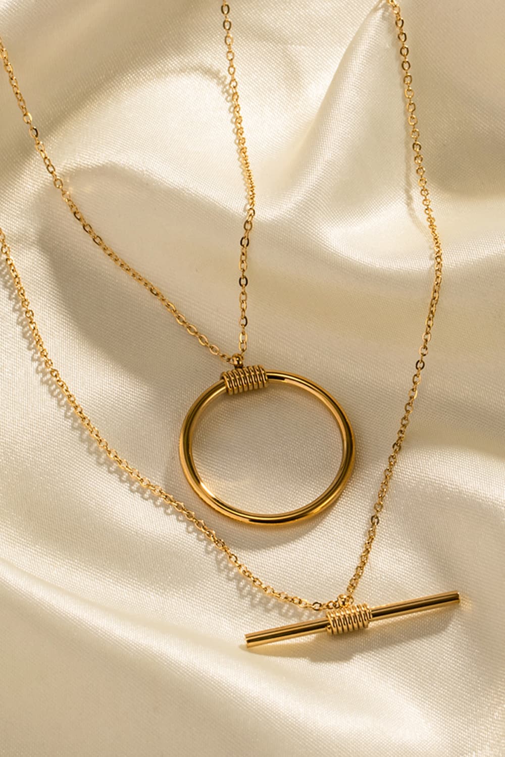 Luna Cascade Double-Layered Necklace