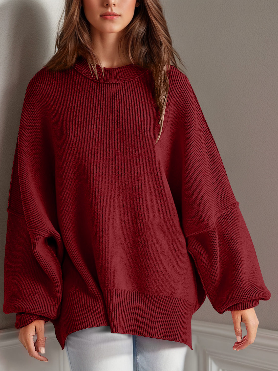Feels Like Home Side Slit Sweater