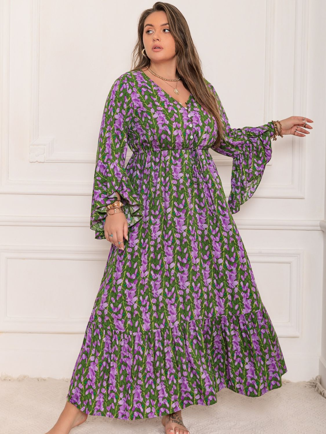 Celeste V-Neck Maxi Dress