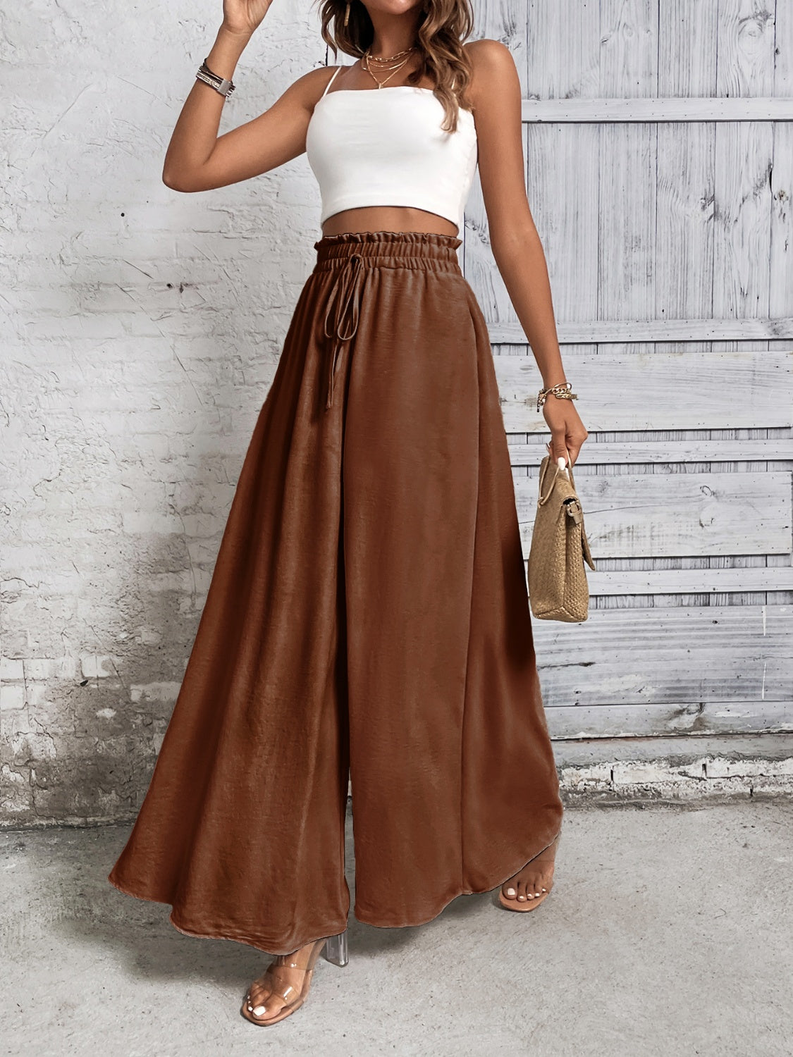 Lila High Waist Wide Leg Pants