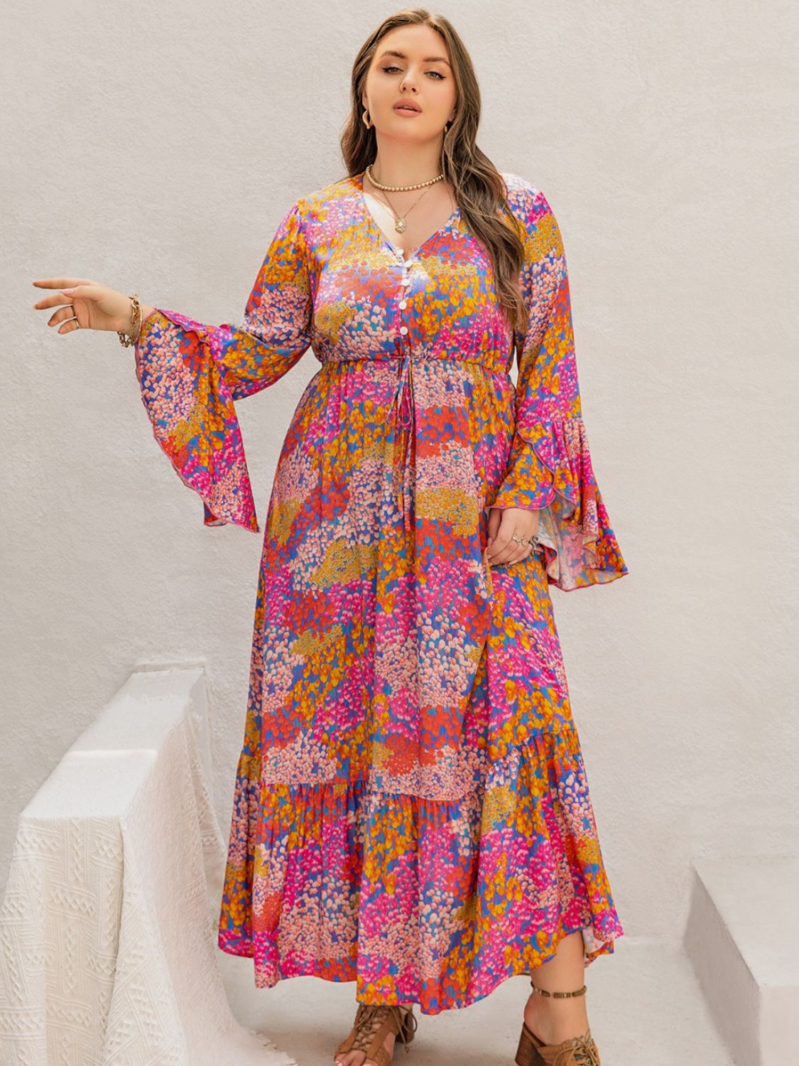 Celeste V-Neck Maxi Dress