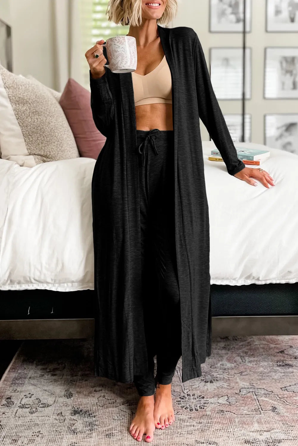 Blissful Cozy Cardigan and Pant Lounge Set