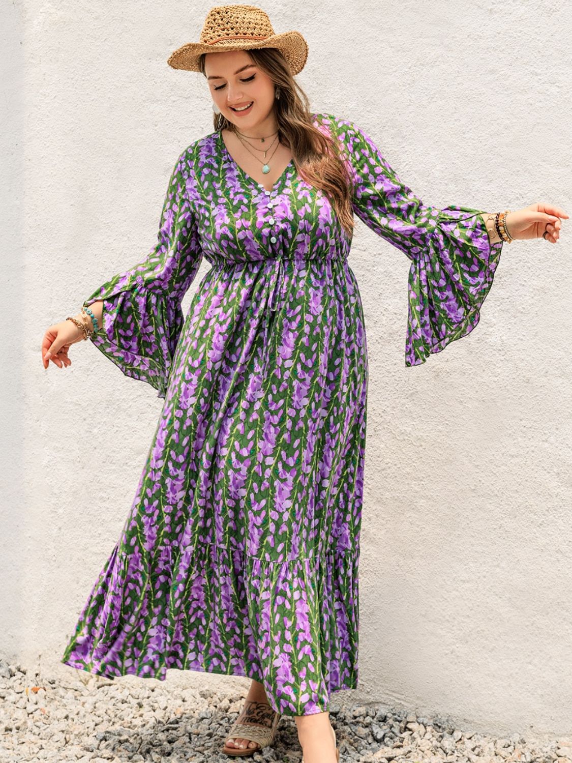 Celeste V-Neck Maxi Dress